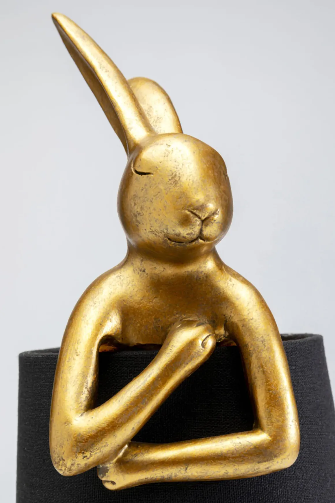 Bordslampa Animal Rabbit - Kanin, Guld/Svart, 50cm - KARE Design