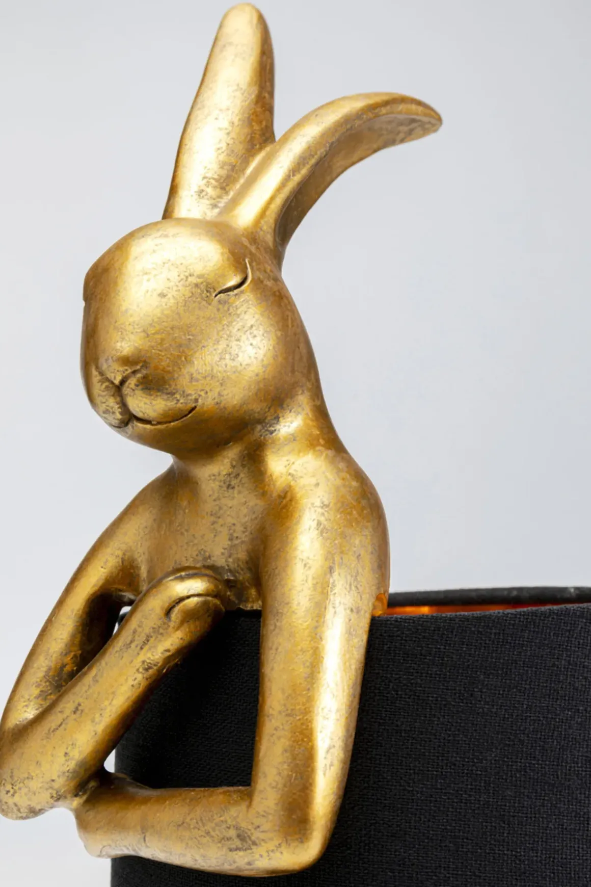 Bordslampa Animal Rabbit - Kanin, Guld/Svart, 50cm - KARE Design