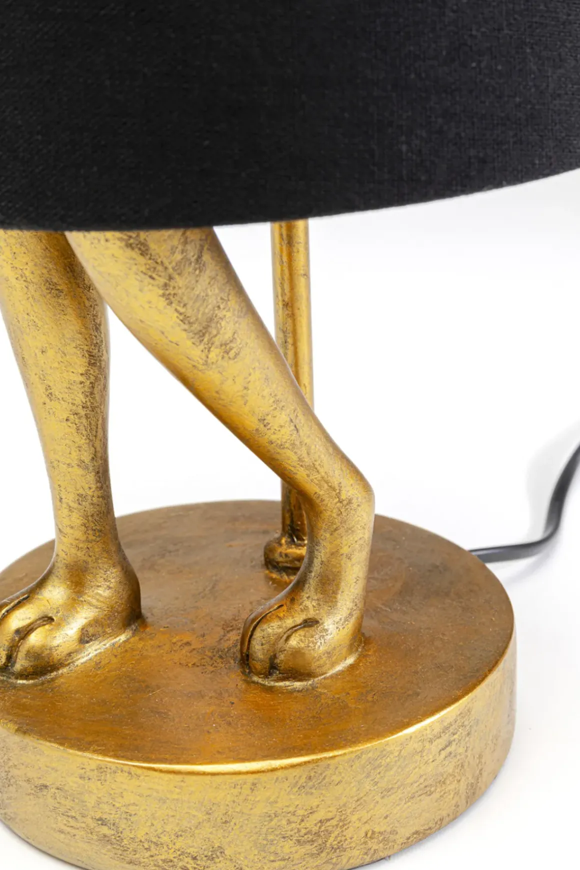 Bordslampa Animal Rabbit - Kanin, Guld/Svart, 50cm - KARE Design