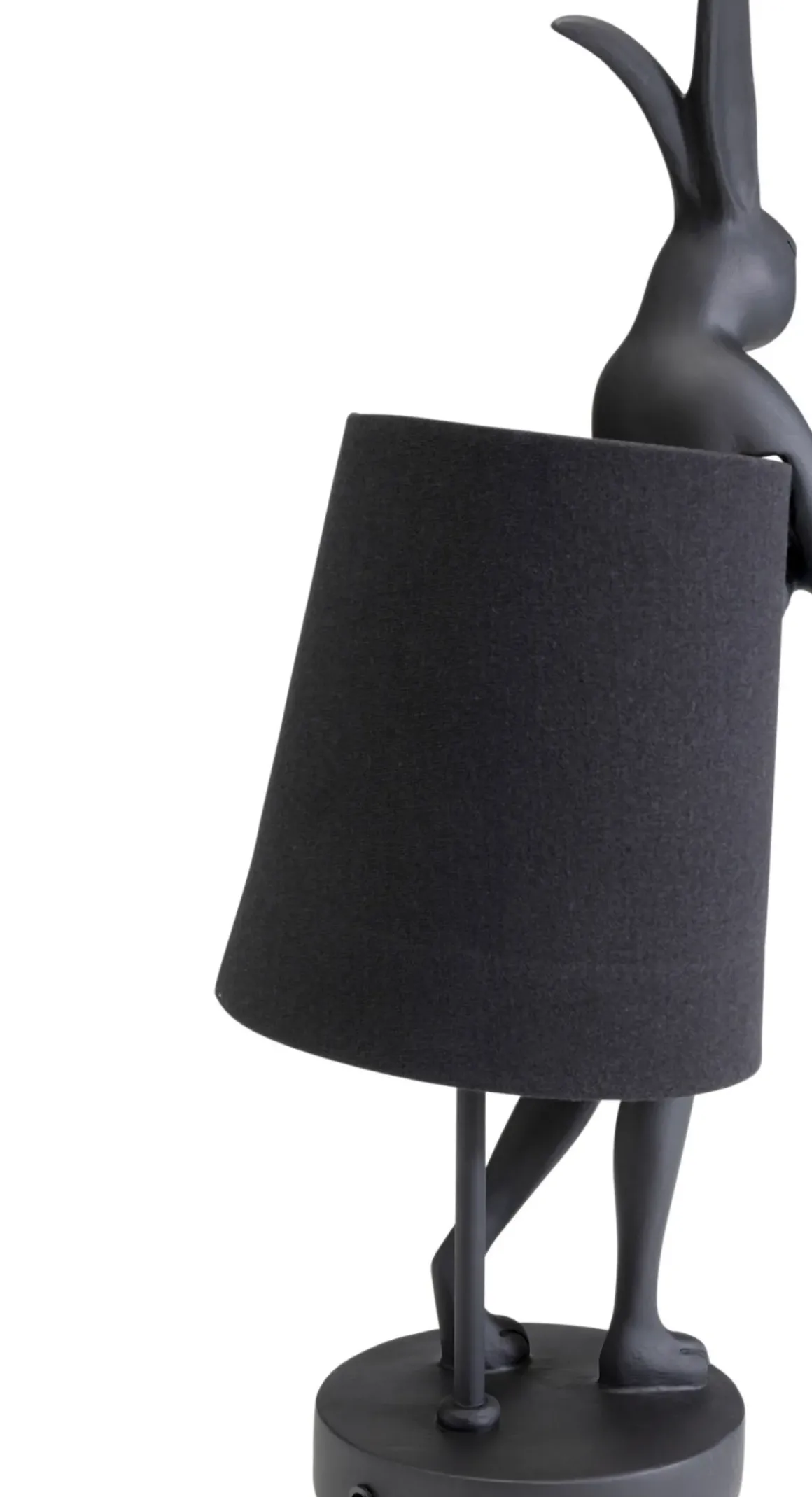 Bordslampa Animal Rabbit - Kanin, Matt Svart, 50cm - KARE Design