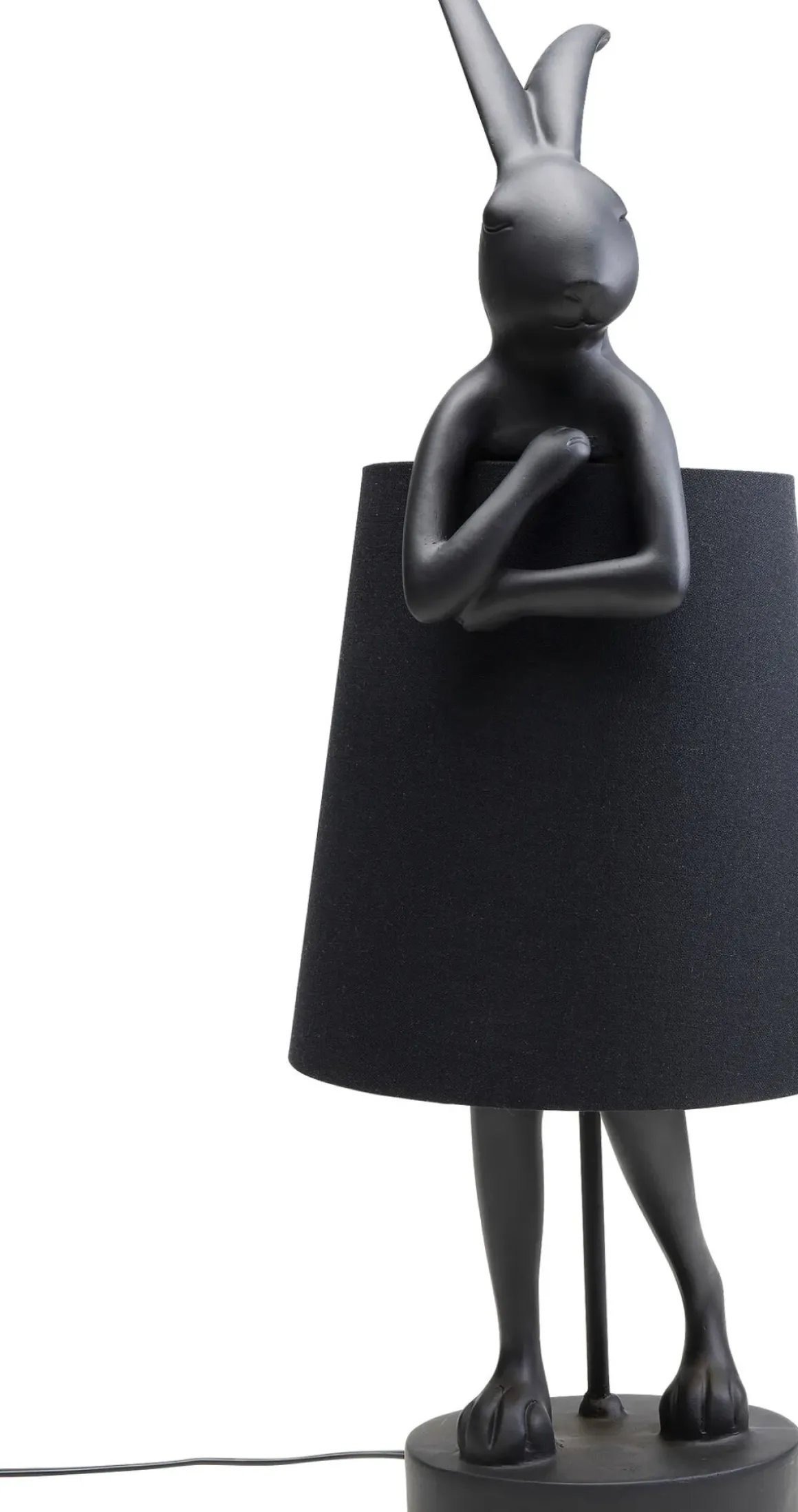 Bordslampa Animal Rabbit - Svart, 68cm - KARE Design