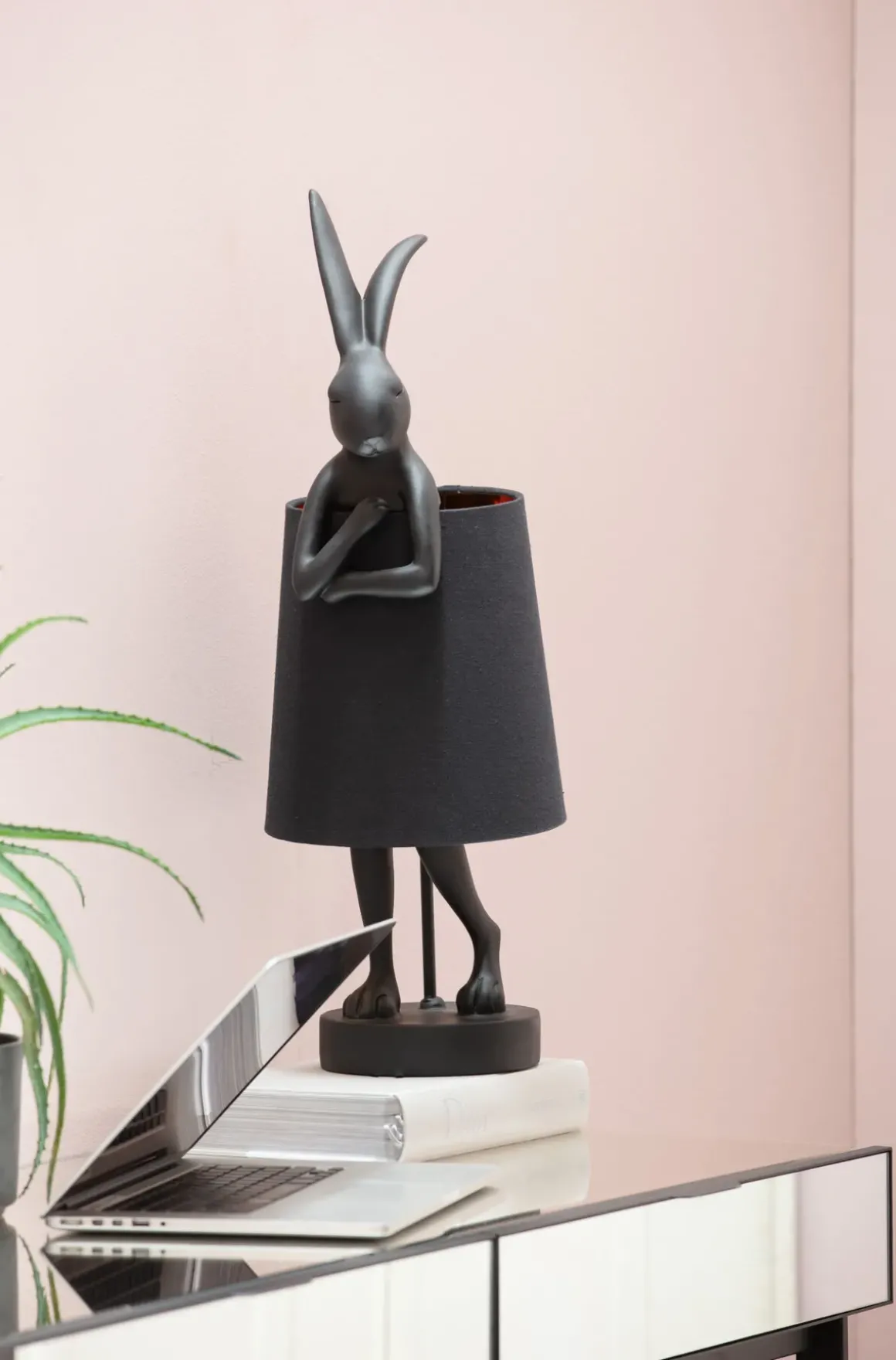 Bordslampa Animal Rabbit - Svart, 68cm - KARE Design