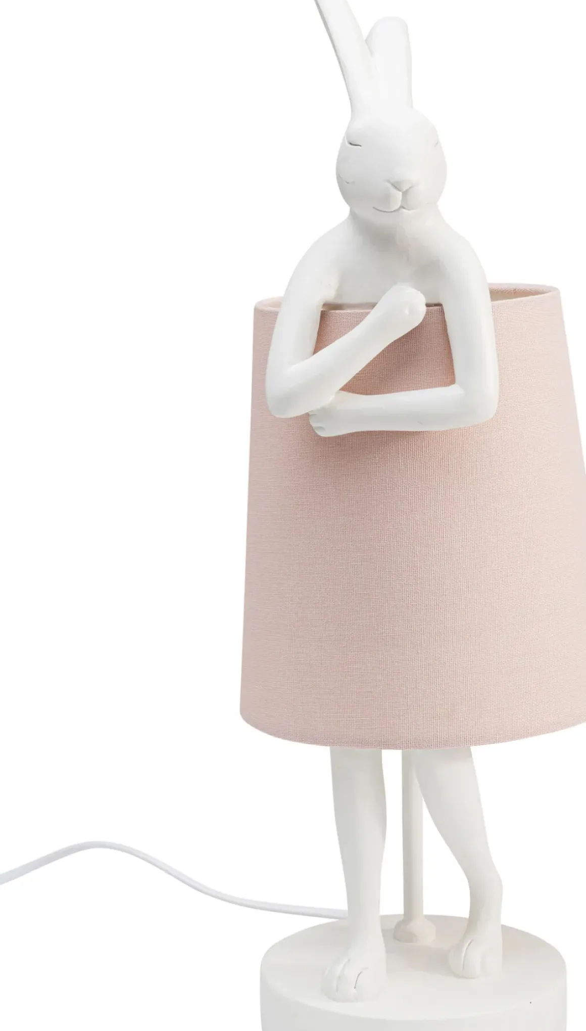 Bordslampa Animal Rabbit - Vit/Rosa, 50cm - KARE Design