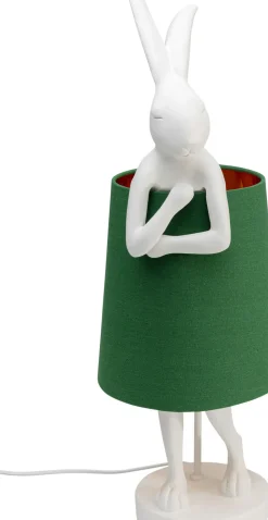 Bordslampa Animal Rabbit - Vit/Grön, 68cm - KARE Design