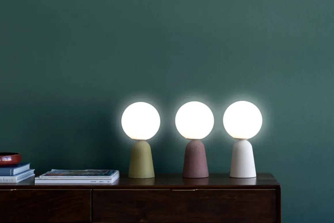 Bordslampa Bollie - Beige, 33cm - KARE Design