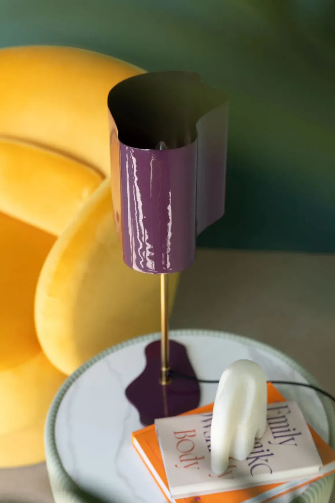 Bordslampa Cloudy Oval -Plum, 49cm - KARE Design