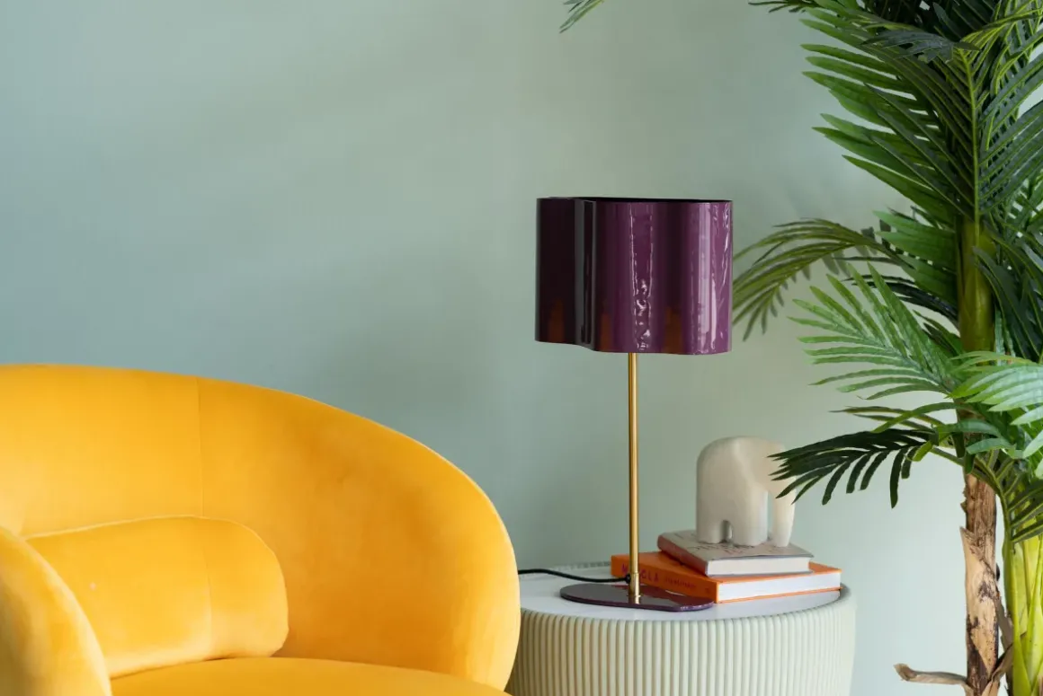 Bordslampa Cloudy Oval -Plum, 49cm - KARE Design