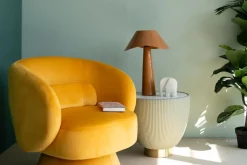 Bordslampa Cloudy Round - Orange, 49cm - KARE Design