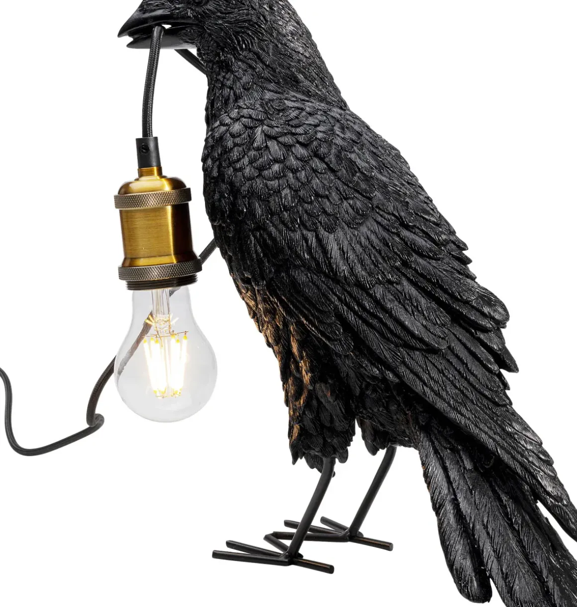 Bordslampa Crow - Kråka, Matt Svart - KARE Design