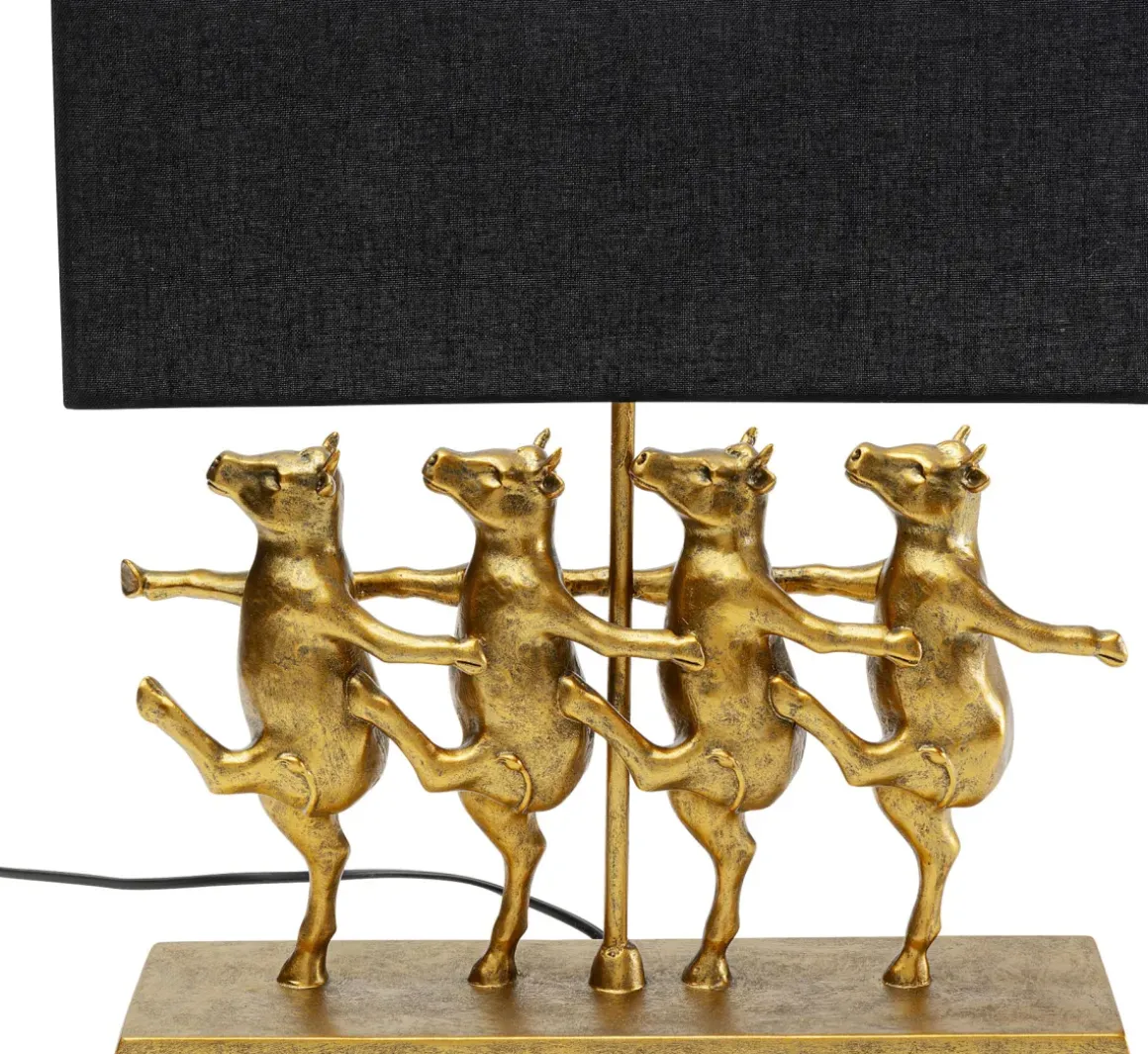 Bordslampa Dancing Cows - Svart/Guld - KARE Design