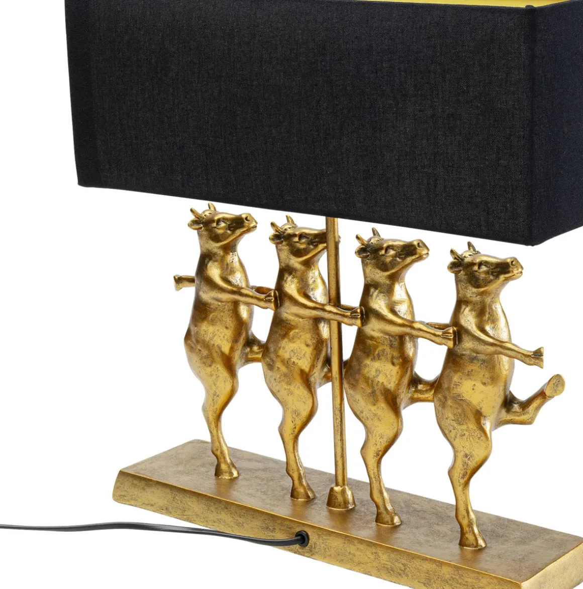 Bordslampa Dancing Cows - Svart/Guld - KARE Design