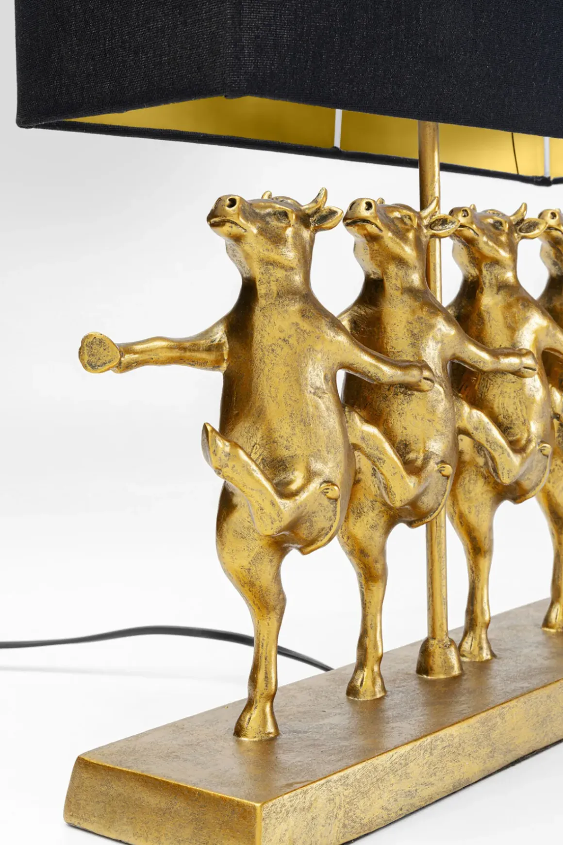 Bordslampa Dancing Cows - Svart/Guld - KARE Design