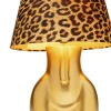 Bordslampa Donna Leo - Guldfärgad Kropp Med Leopardskärm 48cm - KARE Design