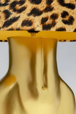 Bordslampa Donna Leo - Guldfärgad Kropp Med Leopardskärm 48cm - KARE Design