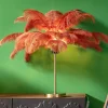Bordslampa Feather Palm - Roströd, 60cm - KARE Design