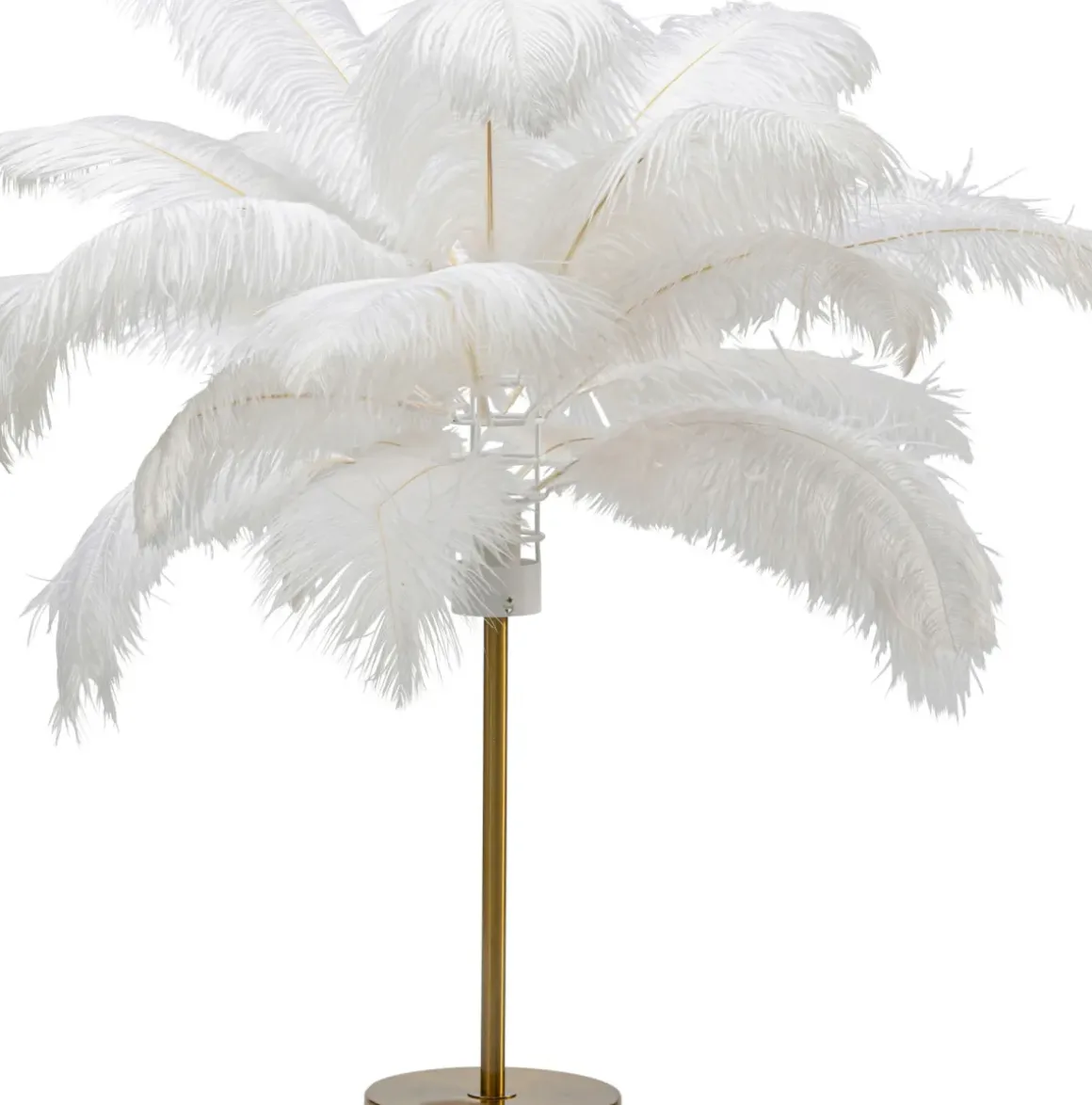 Bordslampa Feather Palm - Vit, 60cm - KARE Design