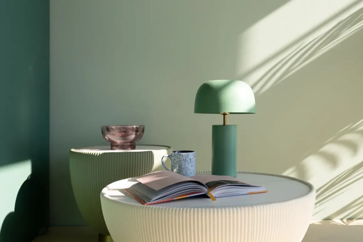 Bordslampa Loungy - Sage, 38cm - KARE Design