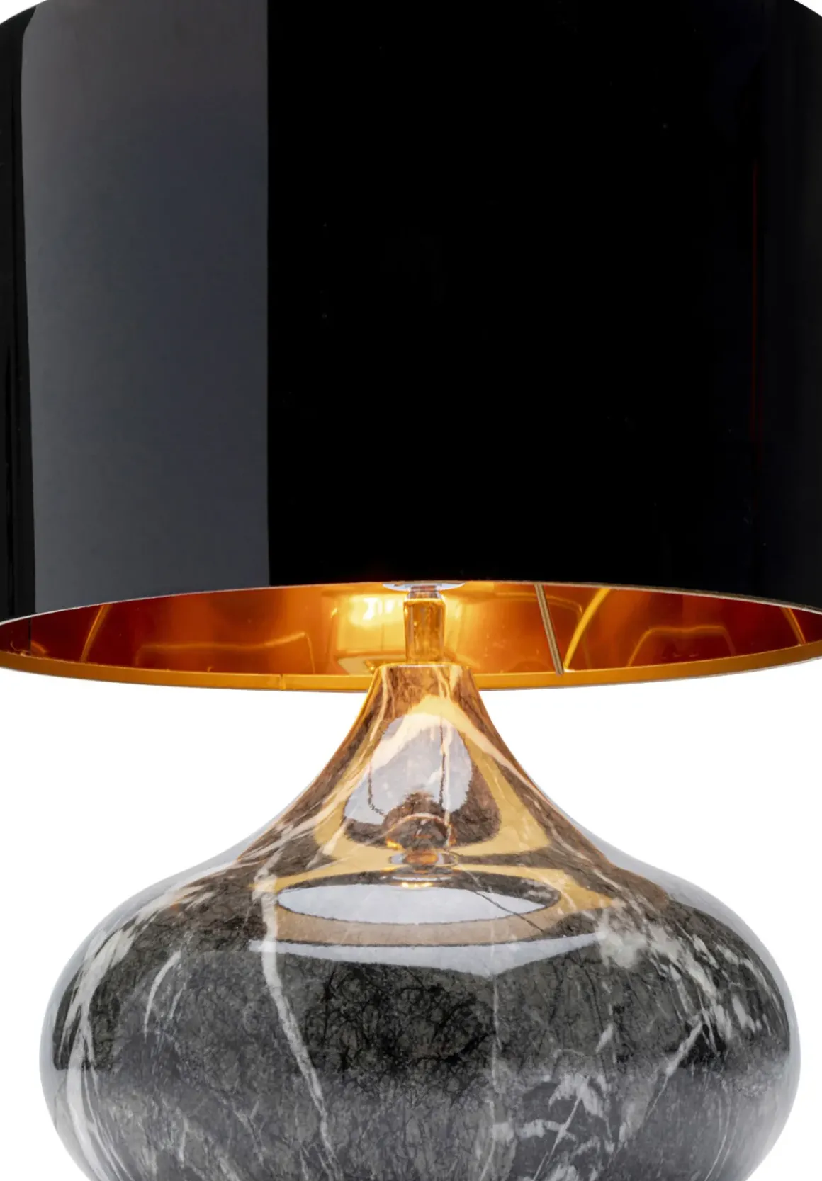 Bordslampa Mamo Deluxe - Grå/ Svart, 38cm - KARE Design