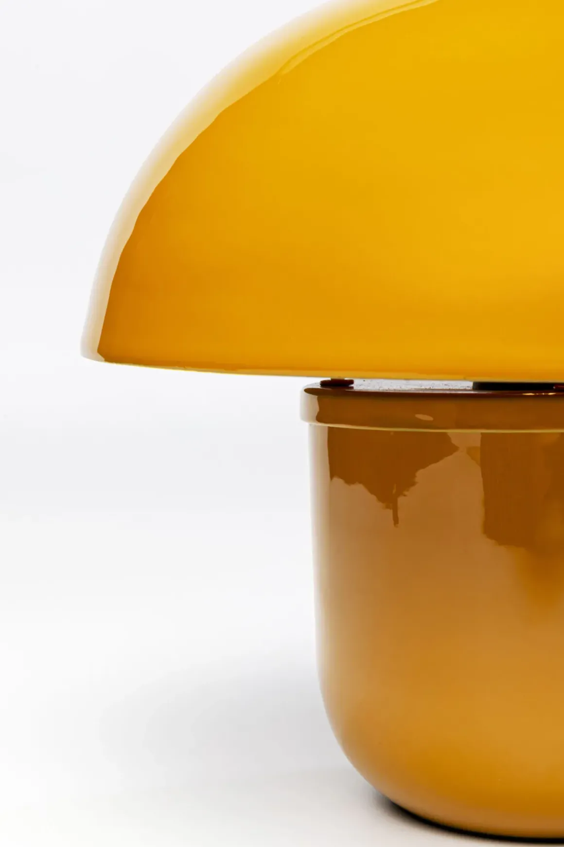 Bordslampa Mushroom - Gul, 27cm - KARE Design
