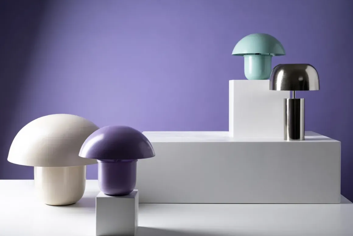 Bordslampa Mushroom - Mint, 27cm - KARE Design