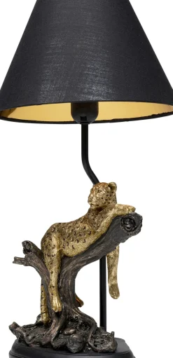 Bordslampa Relax Leopard - Guld, svart, 50cm - KARE Design
