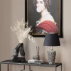 Bordslampa Rose - Silver / Svart Skärm - KARE Design