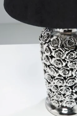 Bordslampa Rose - Silver / Svart Skärm - KARE Design