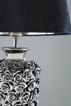 Bordslampa Rose - Silver / Svart Skärm - KARE Design