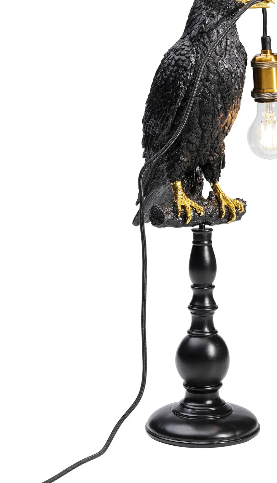 Bordslampa Sitting Crow - Kråka, Matt Svart - KARE Design