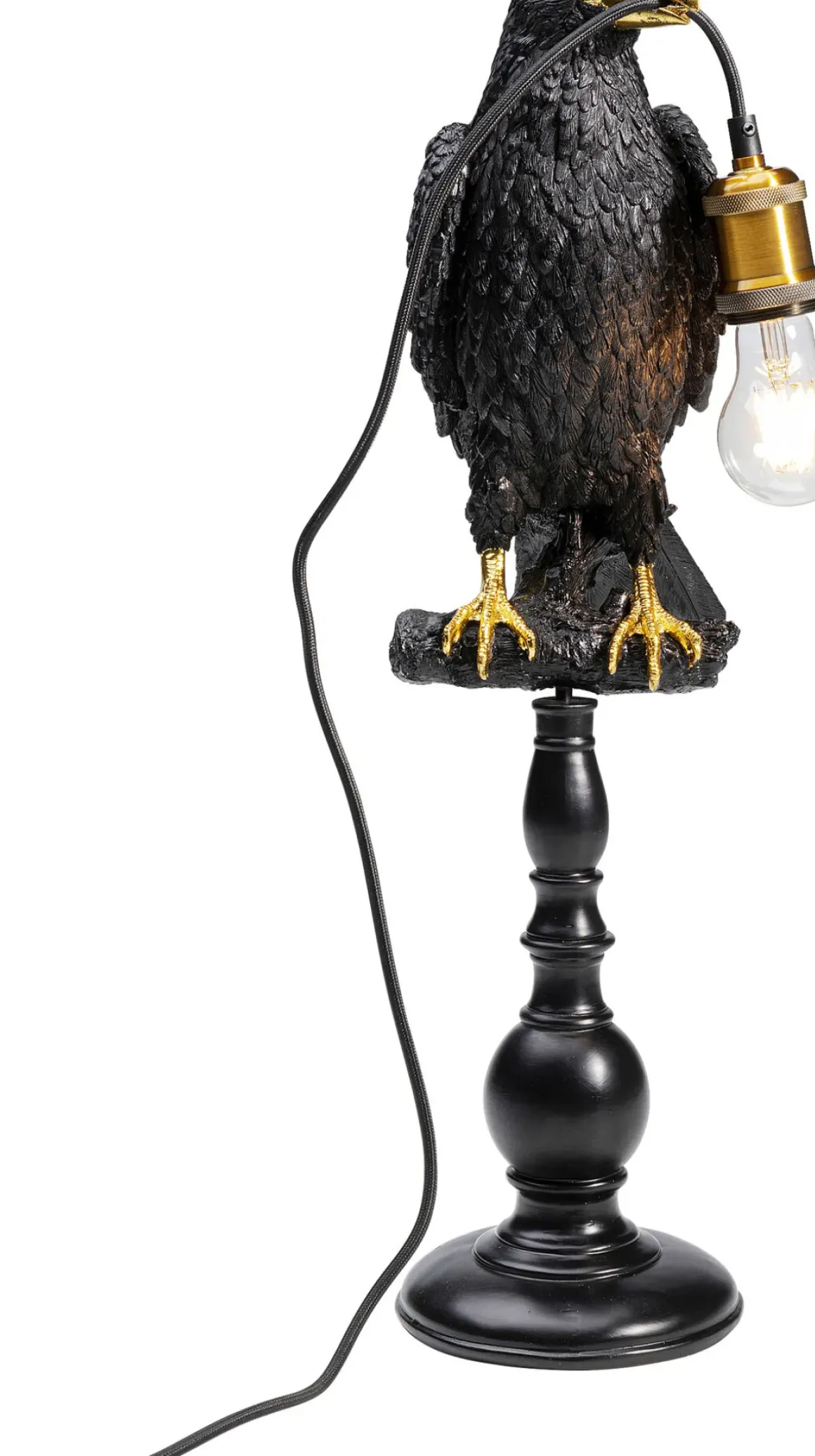 Bordslampa Sitting Crow - Kråka, Matt Svart - KARE Design