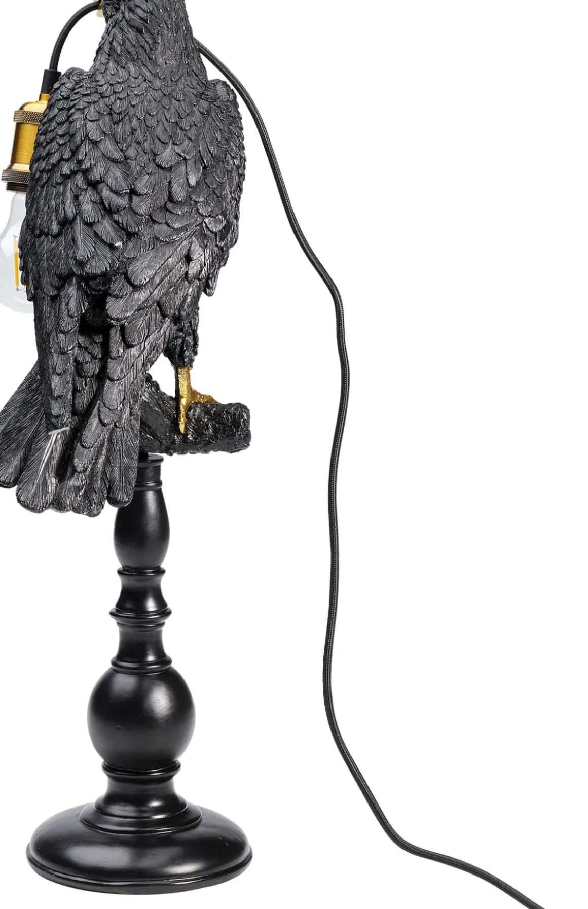 Bordslampa Sitting Crow - Kråka, Matt Svart - KARE Design