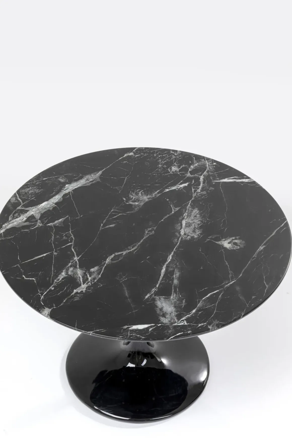 Bord Solo - Runt Matbord Svart Marmor, 110cmØ - KARE Design
