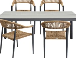 Bord Trädgård Sorrento - Grå, 180x90cm - KARE Design