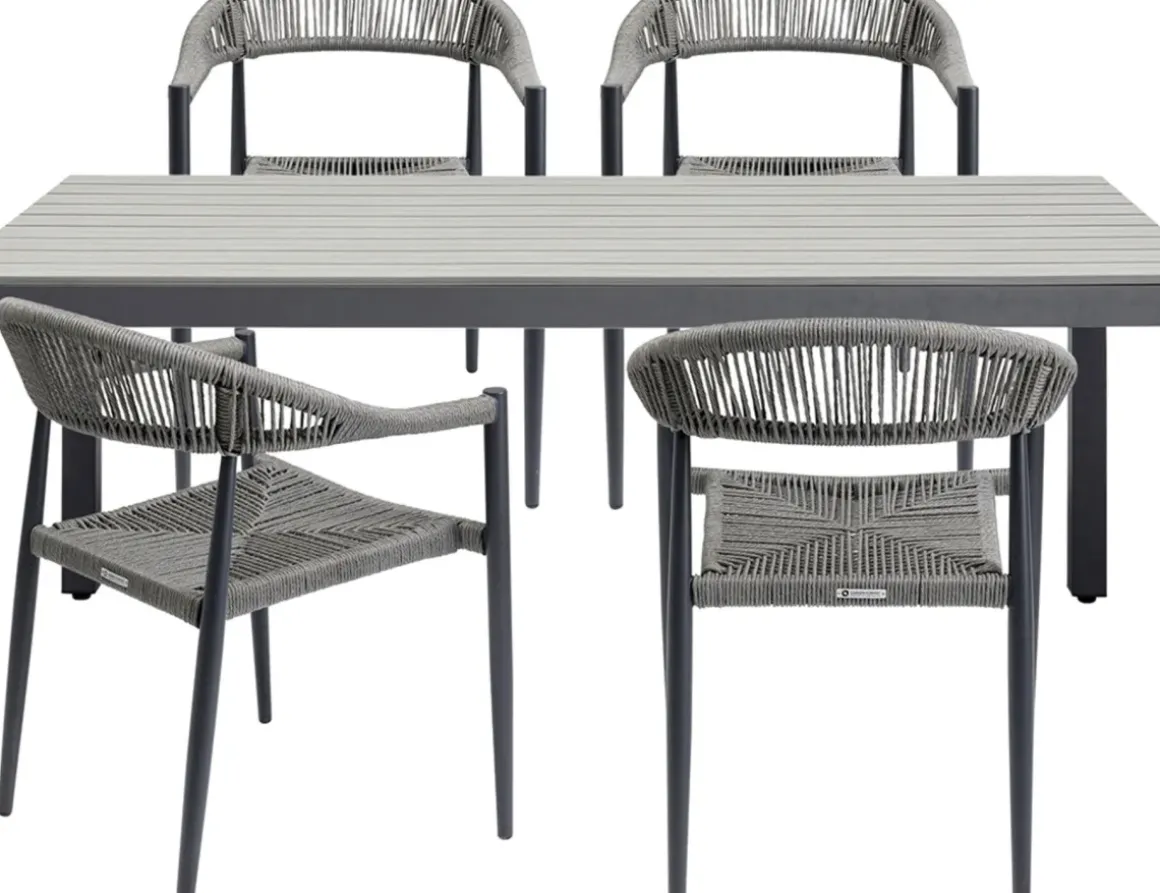 Bord Trädgård Sorrento - Grå, 180x90cm - KARE Design