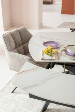 Bord Twist Onyx - Förlängningsbart, 120(30+30)x90cm - KARE Design