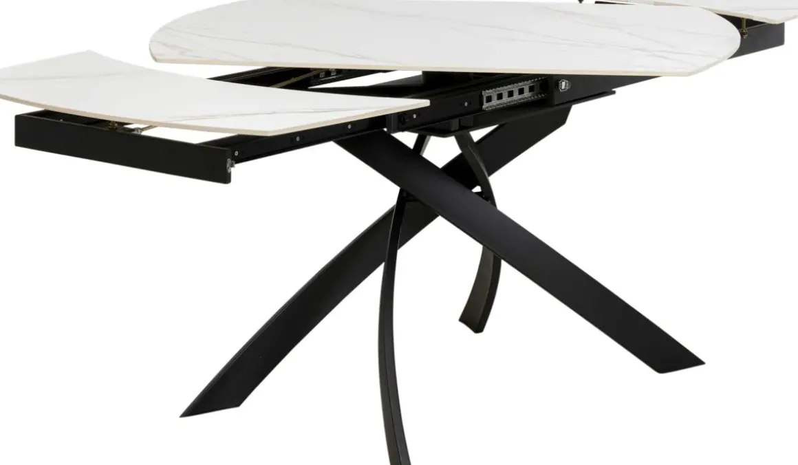 Bord Twist Onyx - Förlängningsbart, 120(30+30)x90cm - KARE Design