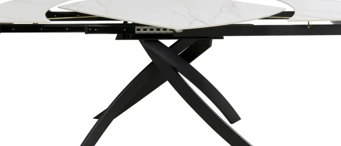 Bord Twist Onyx - Förlängningsbart, 120(30+30)x90cm - KARE Design