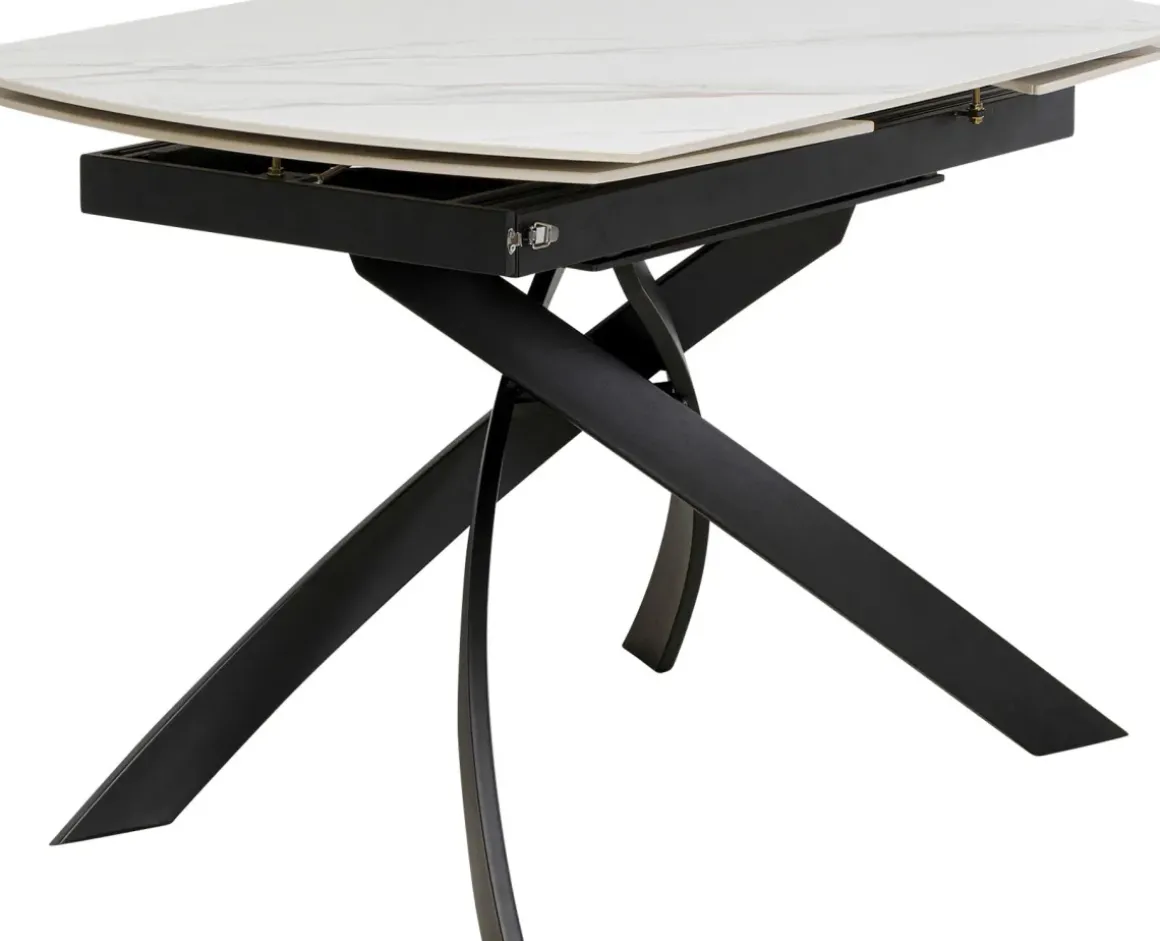 Bord Twist Onyx - Förlängningsbart, 120(30+30)x90cm - KARE Design