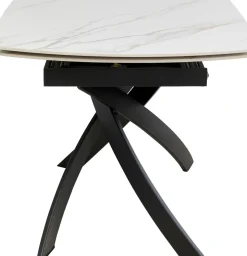 Bord Twist Onyx - Förlängningsbart, 120(30+30)x90cm - KARE Design