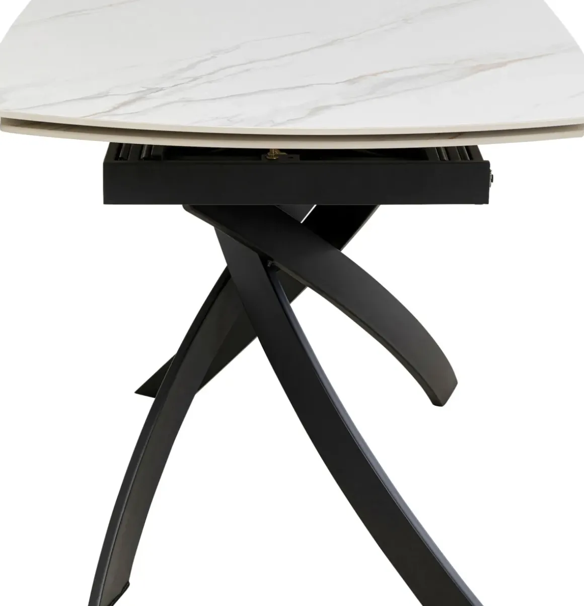 Bord Twist Onyx - Förlängningsbart, 120(30+30)x90cm - KARE Design