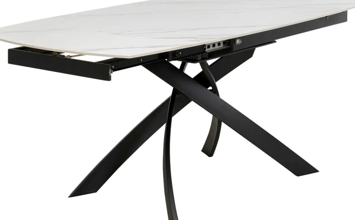 Bord Twist Onyx - Förlängningsbart, 120(30+30)x90cm - KARE Design