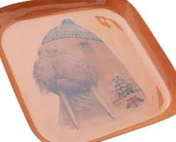 Bricka Ego Walrus - Valross, Handgjord 21x21cm - KARE Design