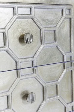 Byrå Alhambra - Matt Silverfinish, 6 Lådor - KARE Design