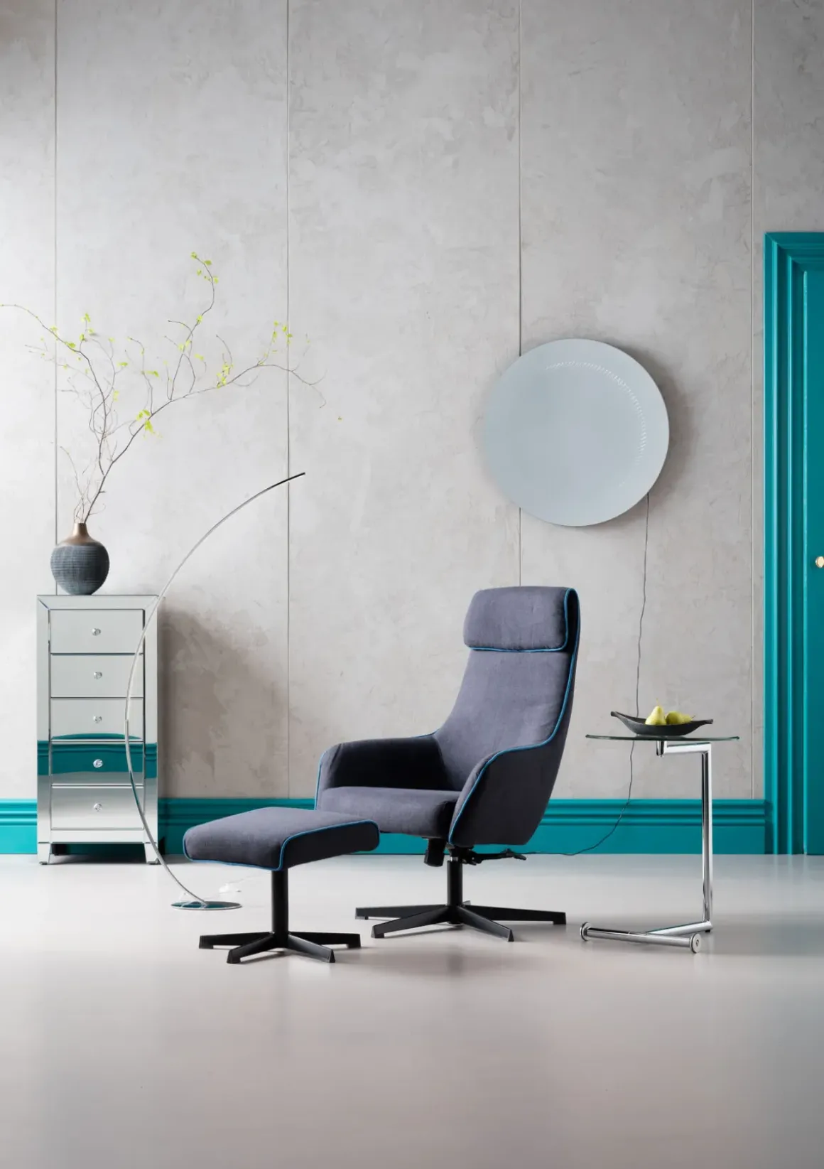 Byrå Hög Luxury - Spegelglas, 5 Lådor - KARE Design