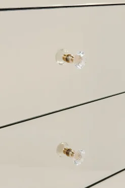 Byrå Luxury - Champangefärgat Spegelglas, 5 Lådor - KARE Design