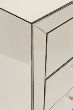 Byrå Luxury - Champangefärgat Spegelglas, 5 Lådor - KARE Design