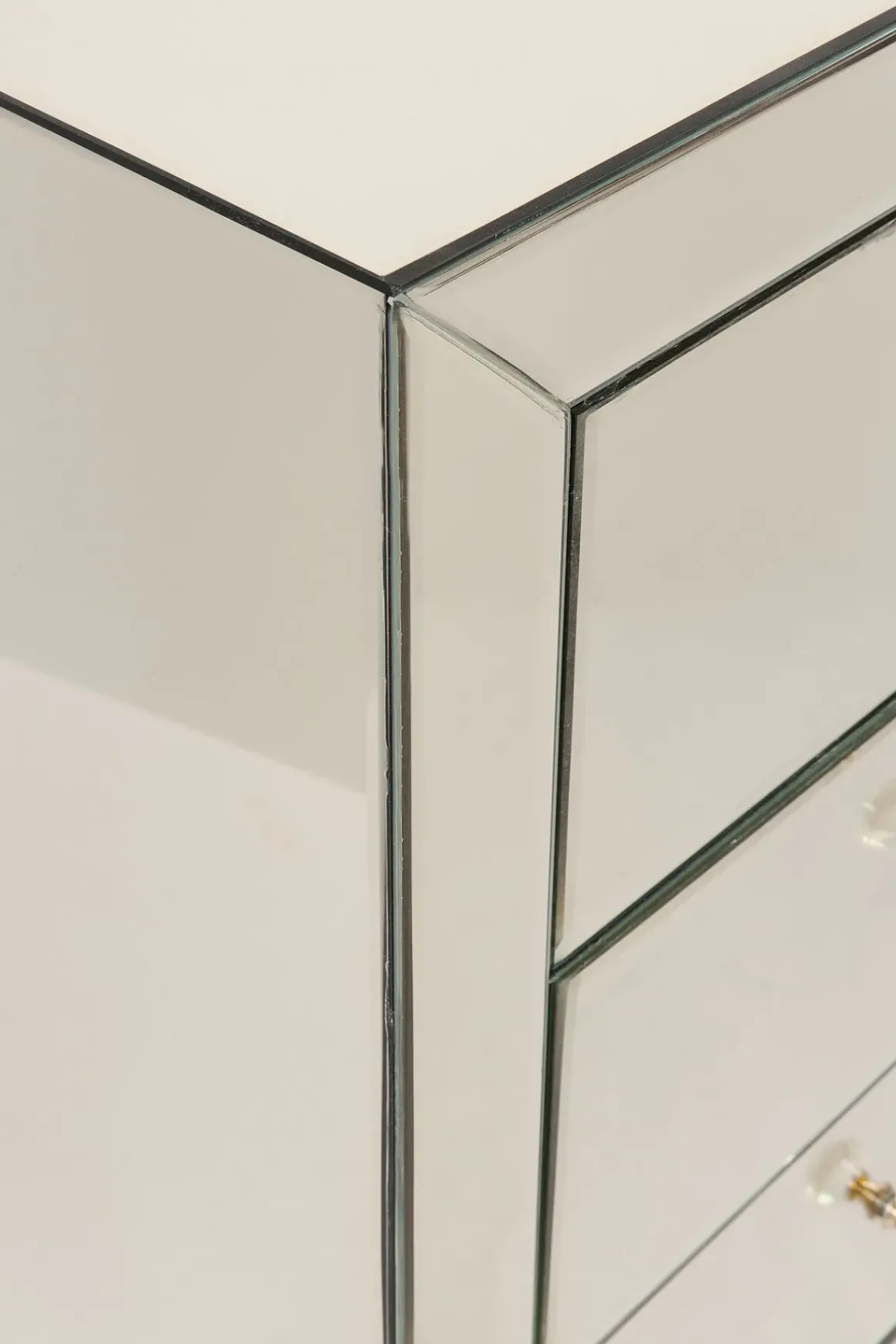 Byrå Luxury - Champangefärgat Spegelglas, 5 Lådor - KARE Design