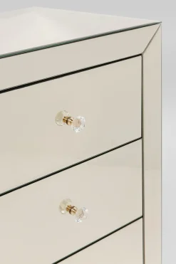 Byrå Luxury - Champangefärgat Spegelglas, 3 Lådor - KARE Design