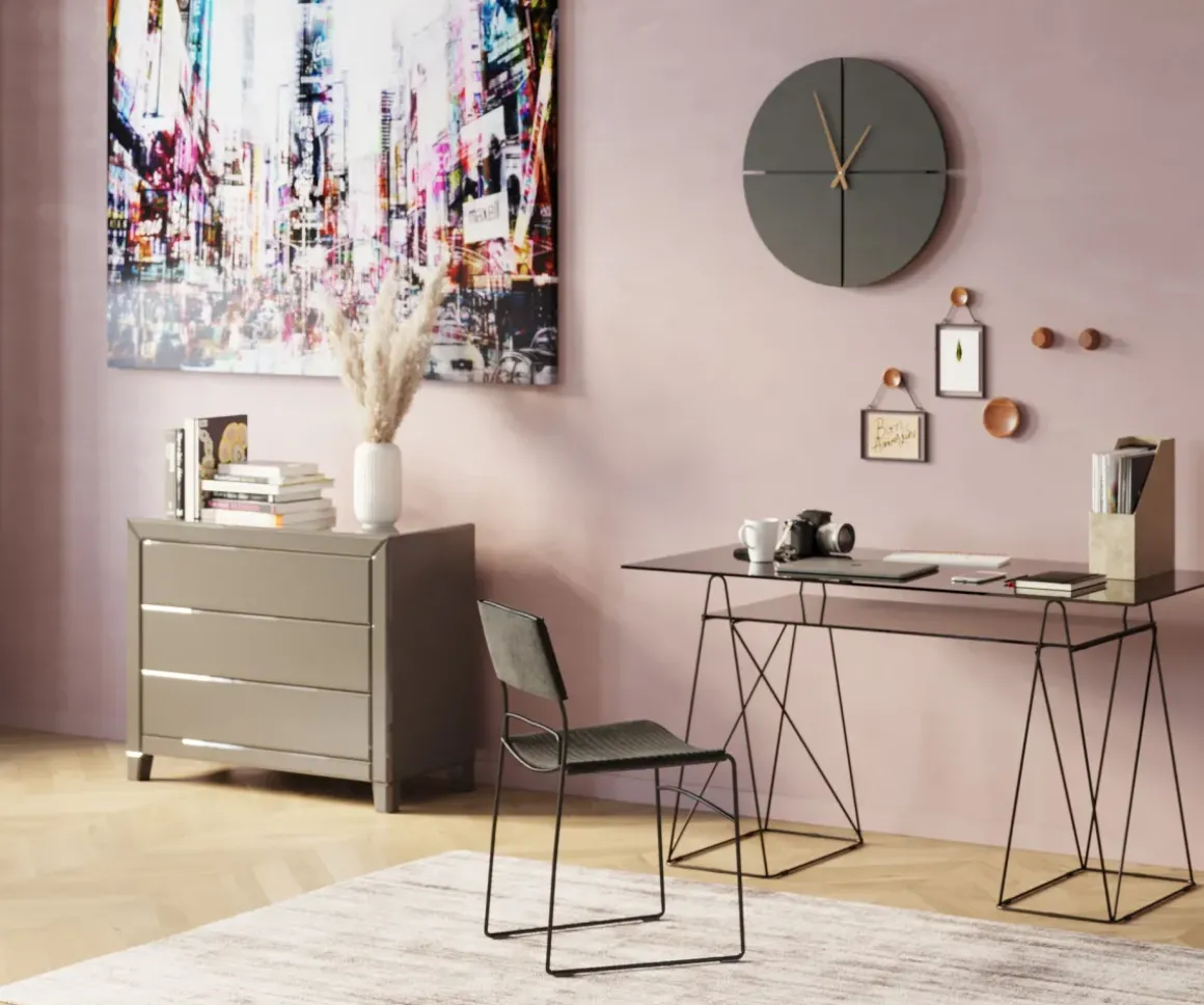 Byrå Luxury - Champangefärgat Spegelglas, 3 Lådor - KARE Design