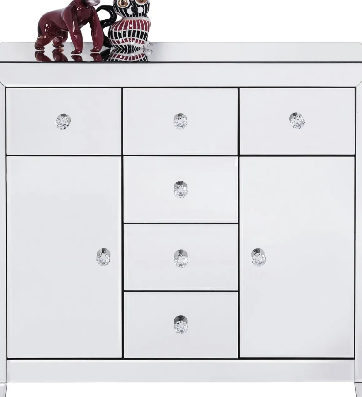 Byrå Luxury - Spegelglas, 2 Dörrar, 6 Lådor - KARE Design
